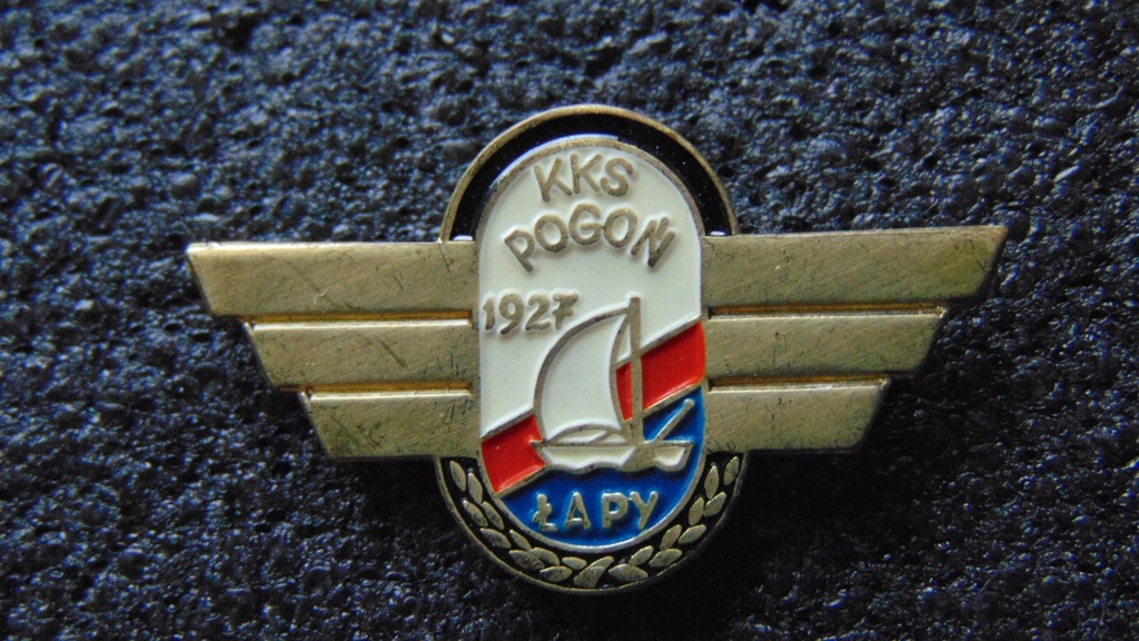 Historyczny herb KKS Pogoń Łapy 1927